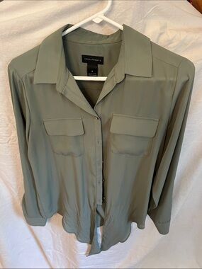 Investments Sage Green Utility Shirt